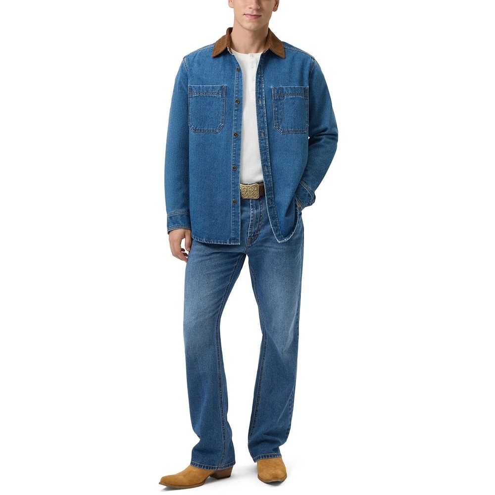 Frye Denim Barn Shacket Shirt Jacket Men's XXL Western Rodeo Chore Cowboy NEW